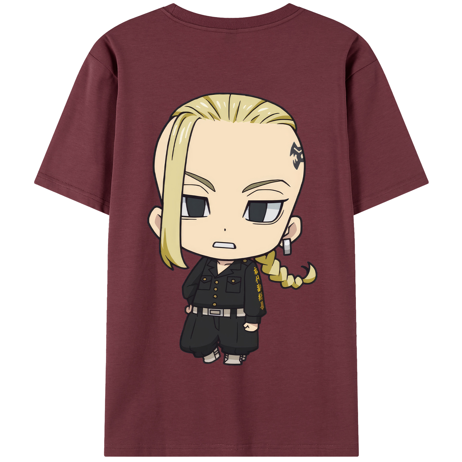 （画像用） 東京リベンジャーズ Tokyo Revengers 綿100％半袖Tシャツ（背面プリント）